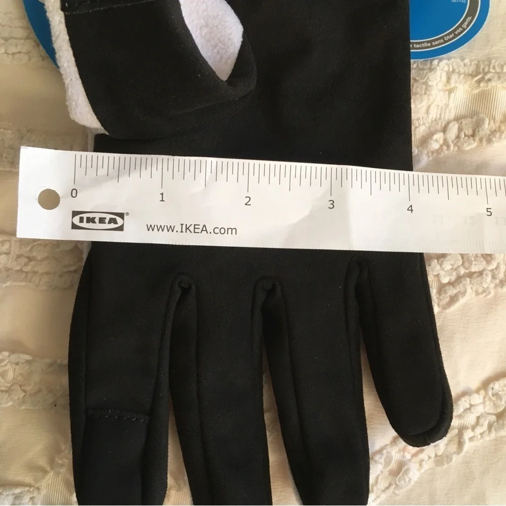 Columbia Touchscreen Fleece Gloves in Light Gray and Black